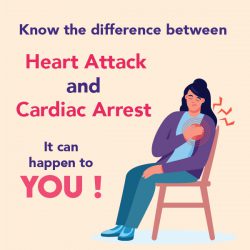 Know the difference between heart attack and cardiac arrest